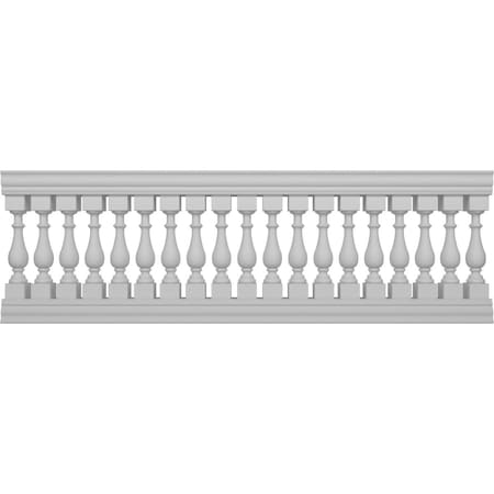 Ekena Millwork Traditional Balustrade Railing Kit Style N (5 7/8" On-Center Spacing to Pass 4" Sphere Code) BALK37X108TRN